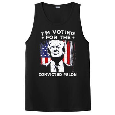 Im Voting For The Convicted Felon Funny Pro Trump 2024 PosiCharge Competitor Tank