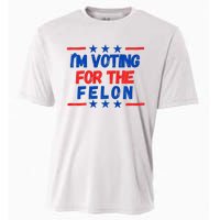 IM Voting For The Felon 2024 Trump Convict 34 Counts Usa Cooling Performance Crew T-Shirt