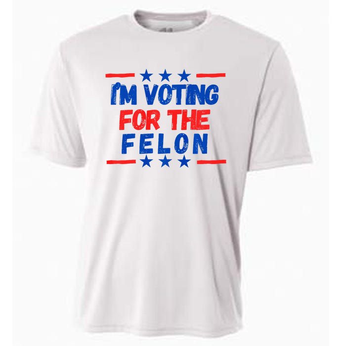 IM Voting For The Felon 2024 Trump Convict 34 Counts Usa Cooling Performance Crew T-Shirt