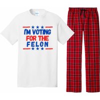 IM Voting For The Felon 2024 Trump Convict 34 Counts Usa Pajama Set