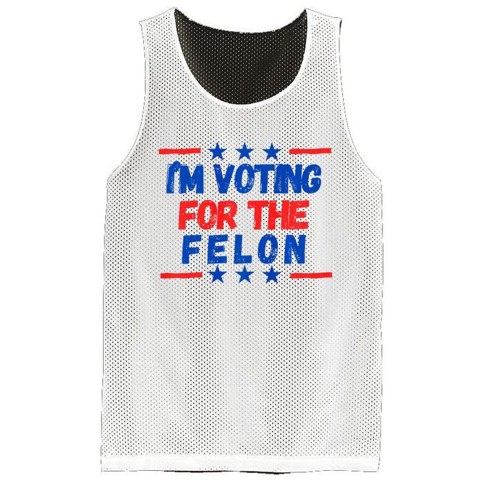 IM Voting For The Felon 2024 Trump Convict 34 Counts Usa Mesh Reversible Basketball Jersey Tank