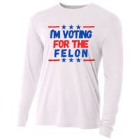 IM Voting For The Felon 2024 Trump Convict 34 Counts Usa Cooling Performance Long Sleeve Crew