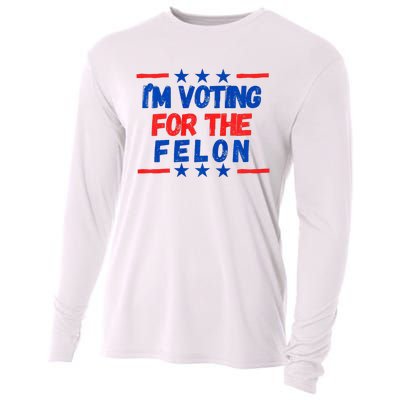 IM Voting For The Felon 2024 Trump Convict 34 Counts Usa Cooling Performance Long Sleeve Crew