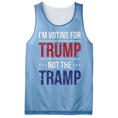 IM Voting For Trump Not The Tramp Mesh Reversible Basketball Jersey Tank