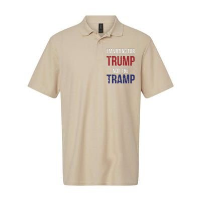 IM Voting For Trump Not The Tramp Softstyle Adult Sport Polo