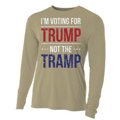 IM Voting For Trump Not The Tramp Cooling Performance Long Sleeve Crew