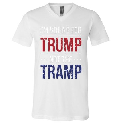 IM Voting For Trump Not The Tramp V-Neck T-Shirt