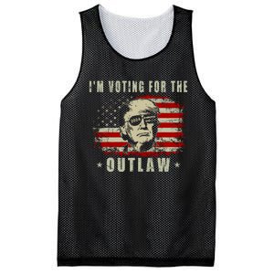 IM Voting For The Outlaw 2024 Funny Trump Mesh Reversible Basketball Jersey Tank