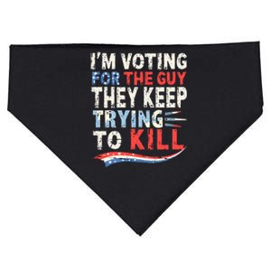 IM Voting For The Guy They Keep Trying To Kill 2024 Usa USA-Made Doggie Bandana