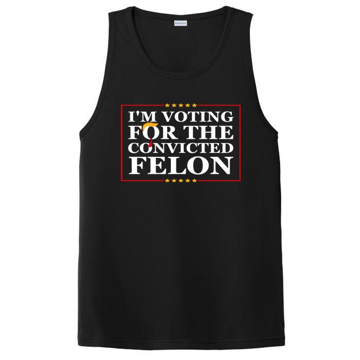 Im Voting For The Convicted Felon 2024 Funny Trump 2024 Convicted Felon PosiCharge Competitor Tank