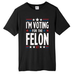 IM Voting For The Felon Trump For President 2024 Tall Fusion ChromaSoft Performance T-Shirt