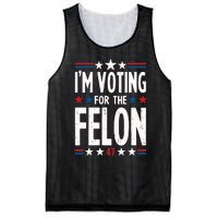 IM Voting For The Felon Trump For President 2024 Mesh Reversible Basketball Jersey Tank