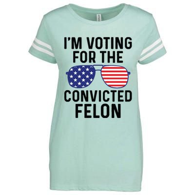 IM Voting For The Convicted Felon Enza Ladies Jersey Football T-Shirt