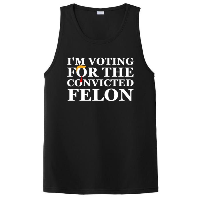 Im Voting For The Convicted Felon 2024 Funny Trump 2024 Convicted Felon PosiCharge Competitor Tank