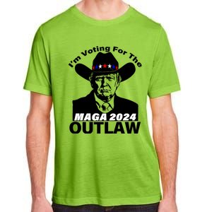 IM Voting For The Outlaw 2024 Funny Trump Adult ChromaSoft Performance T-Shirt