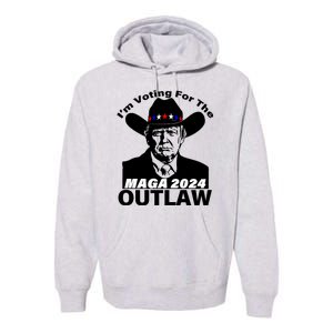 IM Voting For The Outlaw 2024 Funny Trump Premium Hoodie