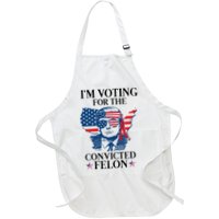 Im Voting For The Convicted Felon Funny Pro Trump 2024 Apron