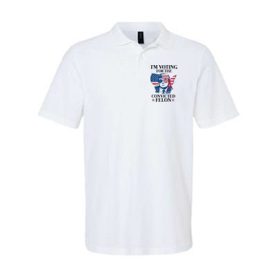 Im Voting For The Convicted Felon Funny Pro Trump 2024 Polo