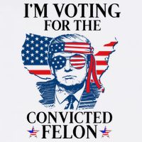 Im Voting For The Convicted Felon Funny Pro Trump 2024 Mousepad