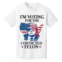 Im Voting For The Convicted Felon Funny Pro Trump 2024 Kids T-Shirt