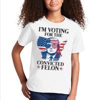 Im Voting For The Convicted Felon Funny Pro Trump 2024 Kids T-Shirt