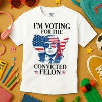 Im Voting For The Convicted Felon Funny Pro Trump 2024 Kids T-Shirt