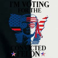 Im Voting For The Convicted Felon Funny Pro Trump 2024 Infant Baby Jersey Bodysuit