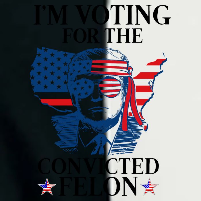 Im Voting For The Convicted Felon Funny Pro Trump 2024 Infant Baby Jersey Bodysuit