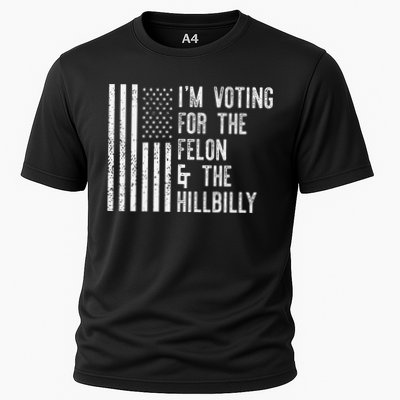 IM Voting For The Felon & The Hillbilly 2024 Pro Trump Meme Performance Shirt