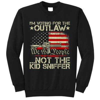 IM Voting For The Outlaw Not The Ki D Sniffer Sweatshirt