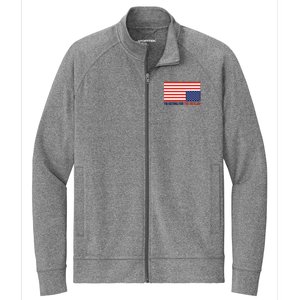 IM Voting For The Outlaw 2024 Funny Trump Stretch Full-Zip Cadet Jacket