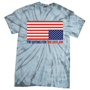 IM Voting For The Outlaw 2024 Funny Trump Tie-Dye T-Shirt