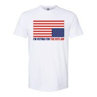 IM Voting For The Outlaw 2024 Funny Trump Softstyle CVC T-Shirt