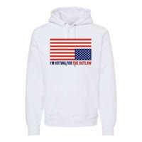 IM Voting For The Outlaw 2024 Funny Trump Premium Hoodie