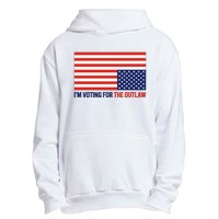 IM Voting For The Outlaw 2024 Funny Trump Urban Pullover Hoodie