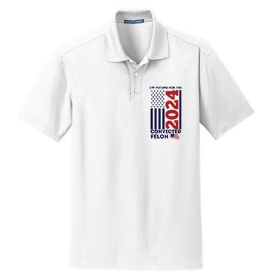 IM Voting For The Convicted Felon Dry Zone Grid Polo