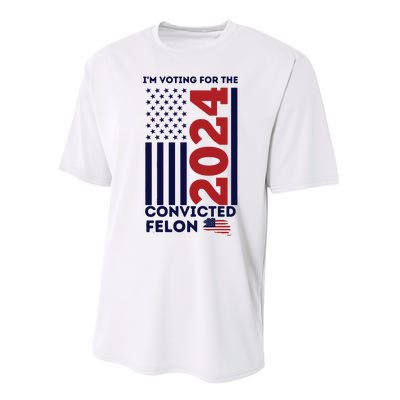 IM Voting For The Convicted Felon Performance Sprint T-Shirt