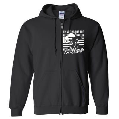 IM Voting For The Outlaw President Trump Western Trump Cowboy Full Zip Hoodie