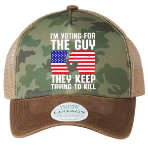 IM Voting For The Guy They Keep Trying To Kill Legacy Tie Dye Trucker Hat