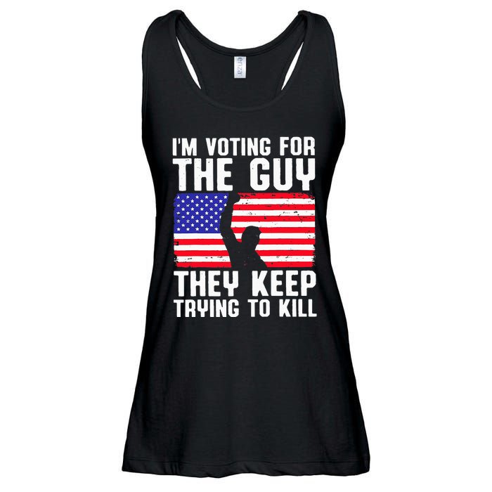 IM Voting For The Guy They Keep Trying To Kill Ladies Essential Flowy Tank