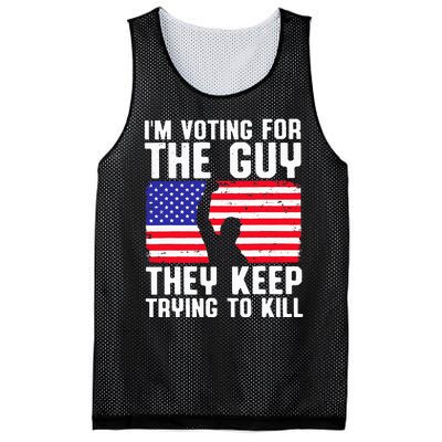 IM Voting For The Guy They Keep Trying To Kill Mesh Reversible Basketball Jersey Tank