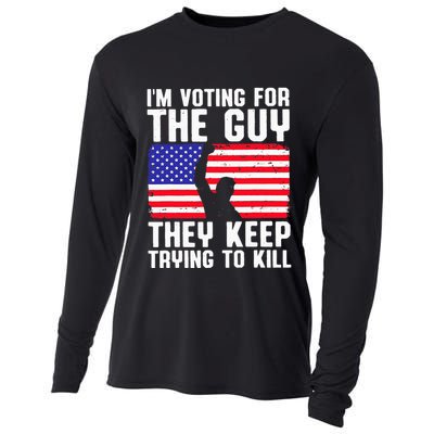 IM Voting For The Guy They Keep Trying To Kill Cooling Performance Long Sleeve Crew