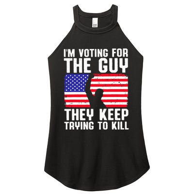 IM Voting For The Guy They Keep Trying To Kill Women's Perfect Tri Rocker Tank