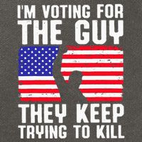 IM Voting For The Guy They Keep Trying To Kill Cotton Canvas Backpack