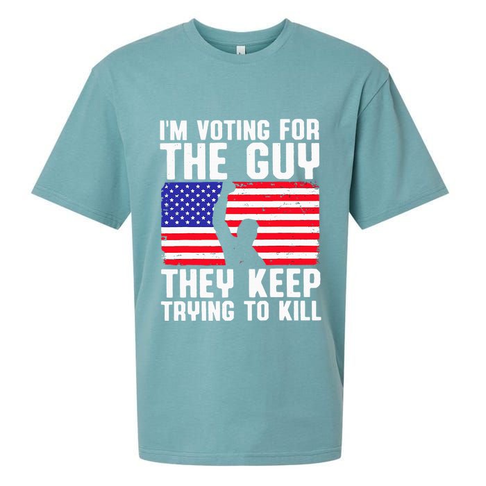 IM Voting For The Guy They Keep Trying To Kill Sueded Cloud Jersey T-Shirt