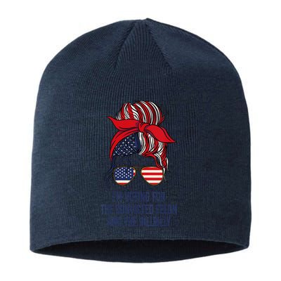 IM Voting For The Felon & The Hillbilly 2024 Pro Trump Meme Sustainable Beanie