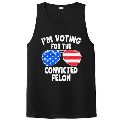 IM Voting For The Convicted Felon Funny Pro 2024 PosiCharge Competitor Tank