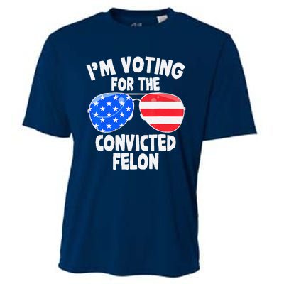 IM Voting For The Convicted Felon Funny Pro 2024 Cooling Performance Crew T-Shirt