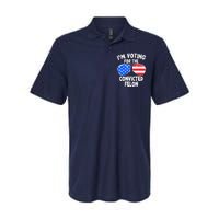 IM Voting For The Convicted Felon Funny Pro 2024 Softstyle Adult Sport Polo