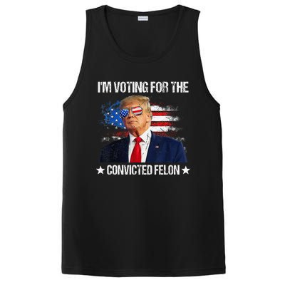 IM Voting For The Convicted Felon Funny Pro 2024 PosiCharge Competitor Tank